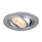 SLV New Tria 75 Faretti Aluminium Grigio Il Giro | Ritaglio 75mm - Adatto per 1x GU10 
