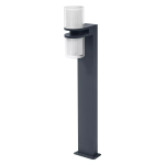 Ledvance Smart+ Wi-Fi LED Lampada a piedistallo Flare Scuro Grigio Esterni 14W 1000lm - 830 Luce Calda -  | 80cm - RGBW - Dimmerabile