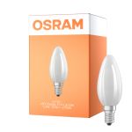 Osram LED Classic E14 Candela Filamento Ghiaccio 1.2W 255lm - 827 Bianco Molto Caldo | Sostitutiva 25W