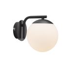 Nordlux Grant  Luce Da Parete Vetro Nero | Adatto per 1x E14