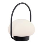 Nordlux Lampada Da Tavolo Sponge Batteria Bianca 4.8W 300lm - 827 Bianco Molto Caldo | A 3 Livelli Dimmerabile