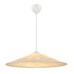 DFTP by Nordlux Hill 85 Luce Pendente Tessuto e Metallo Bianca | Adatto per 3x E27