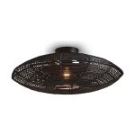 Good&Mojo Luce da soffitto Tanami Rattan Nero | Adatto per 1x E27 