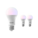 Multipack 3x Calex Smart Tuya Wifi E27 Pera 8.5W 806lm - 822-840 Regolabile Bianca | RGBW - Dimmerabile - Sostitutiva 60W