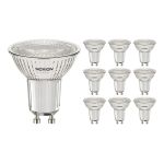 Multipack 10x Noxion Faretti LED GU10 PAR16 4W 345lm 36D - 830 Luce Calda | Dimmerabile - Sostitutiva 50W