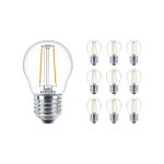 Multipack 10x Philips Corepro LED Bulbo E27 Pera Chiara 7W 806lm - 827 Bianco Molto Caldo | Sostitutiva 60W