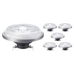 Multipack 6x Philips MASTER LED Faretti G53 AR111 10.8W 620lm 24D - 930 Luce Calda | Miglior resa cromatica - Dimmerabile - Sostitutiva 50W