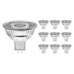 Multipack 10x Noxion Faretti LED GU5.3 MR16 4.4W 345lm 60D - 827 Bianco Molto Caldo | Dimmerabile - Sostitutiva 35W