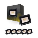 Multipack 6x Bright Choice Proiettore LED 20W 2000lm 100D - 830 Luce Calda -  | IP66 - Simmetrico