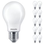 Multipack 10x Philips Corepro LED Bulbo E27 Pera Ghiaccio 7W 806lm - 830 Luce Calda | Sostitutiva 60W