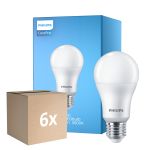 Multipack 6x Philips Corepro LED Bulbo E27 Pera Ghiaccio 13W 1521lm - 827 Bianco Molto Caldo | Sostitutiva 100W