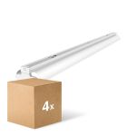 Multipack 4x Noxion Reglette Click Riflettore V2 LED T8 | Adatto per 2x 150cm Tubo LED