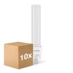 Multipack 10x Noxion Lucent PL-C LED 7.4W - 830 Luce Calda -  | 2-Pin - Sostitutiva 26W