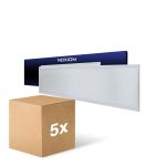Multipack 5x Noxion Pannello A LED Ecowhite V4.0 28W 3200lm - 830 Luce Calda -  | 120x30cm - UGR <19 - Philips driver