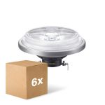 Multipack 6x Philips MASTER LED Faretti G53 AR111 10.8W 620lm 9D - 930 Luce Calda | Miglior resa cromatica - Dimmerabile - Sostitutiva 50W
