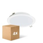 Multipack 4x Philips Downlight LED Lediniare DN065B Meta lBianca 12W 1200lm 110D - 830-840-865 CCT | 175mm - Ritaglio 150mm - IP20