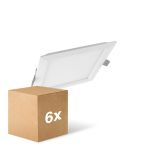 Multipack 6x Ledvance Downlight LED Slim Piazza SQ210 18W 1530lm 120D - 840 Bianco Freddo 