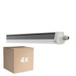 Multipack 4x Ledvance Stagna Reglette Stagna FLEX Cablaggio Entra/Esci 42W 6900lm - 865 Luce Del Giorno | 150cm - Sostitutiva 2x58W
