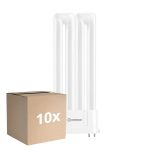 Multipack 10x Ledvance DULUX-F LED 12W - 840 Bianco Freddo | 4-Pin - Sostitutiva 24W
