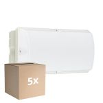 Multipack 5x Philips LED Sicurezza Ledinaire WL055V Bianca 6W 600lm - 830 Luce Calda -  | 374x150mm - IP65 - Sensore Di Movimento