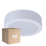 Multipack 4x Philips Downlight LED DN065C Metallo Bianca 12W 1200lm 110D - 830 Luce Calda | 175mm - Ritaglio 150mm - IP20