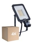 Multipack 4x Philips Proiettore LED Ledinaire BVP167 30W 3600lm 110D - 830-840-865 CCT | IP65 - Sensore di Movimento e Luce - Simmetrico