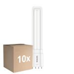 Multipack 10x Philips CorePro PL-L LED Bulbo HF 8W - 840 Bianco Freddo | 4-Pin - Sostitutiva 18W