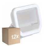 Multipack 12x Ledvance Proiettore LED Aluminium Bianca 8W 1100lm 100D - 830 Luce Calda -  | IP66 - Simmetrico