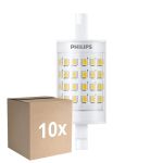 Multipack 10x Philips CorePro LED R7S Linear 78mm Chiara 7W 950lm - 830 Luce Calda -  | Sostitutiva 60W