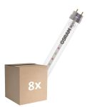 Multipack 8x Osram Tubo LED T8 Fluora (EM/Mains) Standard Output 18.3W 1450lm - 825 Bianco Molto Caldo | 150cm - Sostitutiva 58W