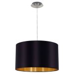 Eglo Luce Pendente Maserlo Acciaio Nichel Satinato | Adatto per E27