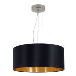 Eglo Luce Pendente Maserlo Acciaio Nichel Satinato | Adatto per 3x E27