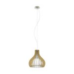 Eglo Luce Pendente Tindori Acciaio Nichel Satinato | IP20 - Adatto per 1x E27 
