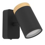 Eglo Luce Da Parete Consuma Nero, Marrone | Adatto per GU10