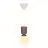 Nordlux Sadie Luce Pendente Composite Marrone | Adatto per 1x E14