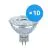Multipack 10x Ledvance Performance Faretti LED Riflettore GU5.3 MR16 5W 345lm 36D - 930 Luce Calda | Miglior resa cromatica - Dimmerabile - Sostitua 35W