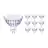 Multipack 10x Philips Master Value LED Faretti GU5.3 MR16 5.8W 460lm 36D - 930 Luce Calda | Miglior resa cromatica - Dimmerabile - Sostitutiva 35W