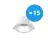 Multipack 15x Noxion Downlight LED Apollo 9W 1100lm 60D - 840 Bianco Freddo | 145mm - Ritaglio 120mm - UGR 