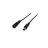 Noxion Strisce LED Naga - Power DC Cavo Open Filo Femmina+Maschio Presa (2pin/Singolo Colore/8mm)