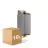 Multipack 10x Nordlux Nico Luce Da Parete Aluminium Antracite Up & Down | IP54 - Adatto per 2x GU10