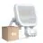 Multipack 4x Ledvance Proiettore LED Aluminium Bianca 17W 2400lm 100D - 840 Bianco Freddo | IP65 - Sensore Di Movimento E Luce - Simmetrico