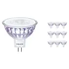 Multipack 10x Philips Master Value LED Faretti GU5.3 MR16 7.5W 630lm 60D - 930 Luce Calda | Miglior resa cromatica - Dimmerabile - Sostitutiva 50W