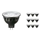 Multipack 10x Philips Master LED Faretti GU5.3 MR16 6.7W 440lm 36D - 930 Luce Calda | Miglior resa cromatica - Dimmerabile - Sostitutiva 35W