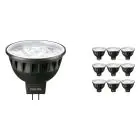 Multipack 10x Philips Master LED Faretti GU5.3 MR16 6.7W 430lm 10D - 930 Luce Calda | Miglior resa cromatica - Dimmerabile - Sostitutiva 35W