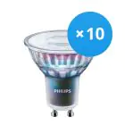 Multipack 10x Philips MASTER LED Spot ExpertColor GU10 PAR16 5.5W 400lm 36D - 940 Bianco Freddo | Miglior resa cromatica - Dimmerabile - Sostitutiva 50W