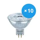 Multipack 10x Ledvance Performance Faretti LED Riflettore GU5.3 MR16 5W 345lm 36D - 930 Luce Calda | Miglior resa cromatica - Dimmerabile - Sostitua 35W