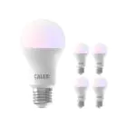 Multipack 5x Calex Smart Tuya Wifi E27 Pera 8.5W 806lm - 822-840 Regolabile Bianca | RGBW - Dimmerabile - Sostitutiva 60W