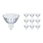 Multipack 10x Philips Corepro LED Faretti GU5.3 MR16 4.4W 345lm 36D - 827 Bianco Molto Caldo | Sostitutiva 35W