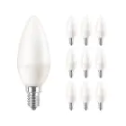 Multipack 10x Philips Corepro LED Candela E14 Ghiaccio 7W 806lm – 827 Bianco Molto Caldo – Sostitutiva 60W