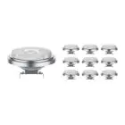 Multipack 10x Noxion Faretti LED G53 AR111 7.4W 450lm 40D - 927 Bianco Molto Caldo | Miglior resa cromatica - Dimmerabile - Sostitutiva 50W